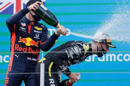 Ricciardo forgot to do a shoey on the podium!