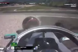 CRASH: Ook Bottas eindigt VT2 voortijdig met klapper in de muur!