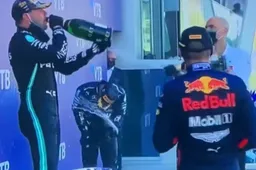Verstappen is 'ignored' by Mercedes men during the champagne party