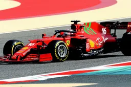 The best images from Ferrari and Haas during filming day Bahrain