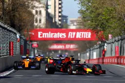 Max Verstappen teleurgesteld na de race in Azerbeidzjan
