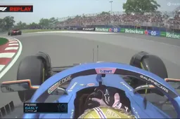 Gasly zorgt voor eerste rode vlag in Canada met stilgevallen Alpine