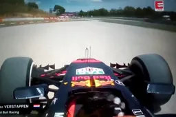 Video: Verstappen door het grind na windvlaag!