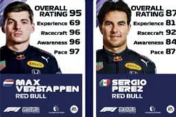 Verstappen en Hamilton krijgen de beste Rating in F1 2021 Game