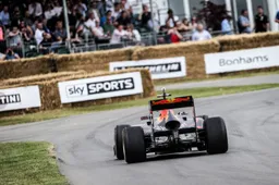 Red Bull bijna in actie tijdens Goodwood Festival of Speed