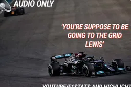 Hamilton in disbelief over the finish line, says nothing on the radio