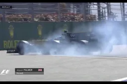 Video: Palmer crasht tijdens kwalificatie Rusland