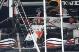 New white and red Red Bull Racing livery spotted in garage in Turkey