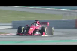 Nieuwe beelden van crash Sebastian Vettel in Barcelona