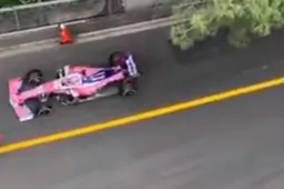 BIZAR: Nieuwe beelden tonen het bizarre incident van Sergio Perez