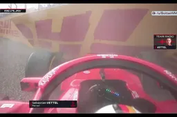 Vettel emotioneel over boordradio na crash in de muur