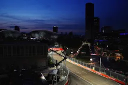 Bewaker omgekocht op Marina Bay Circuit in Singapore