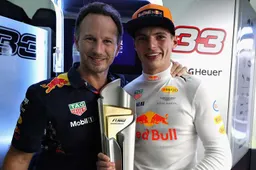 Horner blikt terug: "Verstappen neemt weloverwogen risico's"