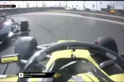 Bizar botsincident tussen Giovinazzi en Hulkenberg tijdens slotfase VT1 Bahrein