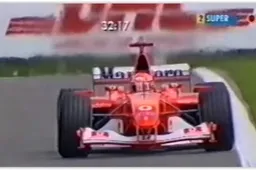 Schumacher op zijn best: Poleposition tijdens kwalificatie Spa GP 2002