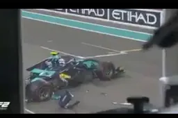 Heftige klapper tijdens start F2 GP Abu Dhabi