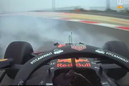 Verstappen performs a complete '360' spin in Bahrain