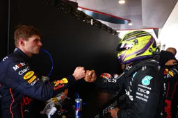 Verstappen and Hamilton side by side during press conference in Canada