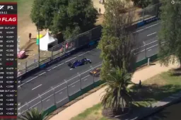Albon crashes hard in Australia and causes red flag