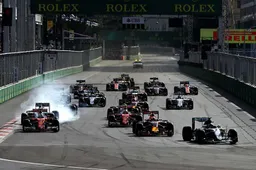 De startopstelling van de Grand Prix van Azerbeidzjan