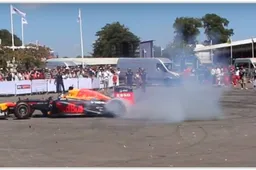Dat zal smaken! Red Bull trakteert donuts op Goodwood...