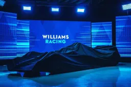 Volg hier live de onthulling van de auto van Williams