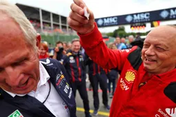 Hilarisch: sticker saga tussen Red Bull en Ferrari eindigt op grid Spa