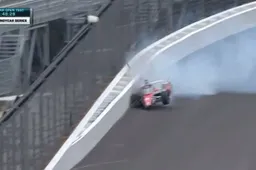 Harde crash voor Rinus van Kalmthout tijdens test op Indianapolis