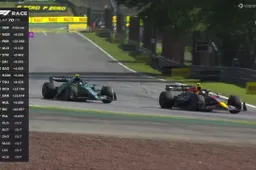 Perez geeft derde plek uit handen: Alonso is Checo te slim af