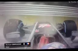 Video: Grosjean sneuvelt tijdens kwalificatie op doorweekt Monza