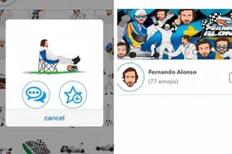 Fernando Alonso krijgt eigen Emoji's