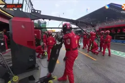 Chaos in pitstraat Zandvoort door regen, Ferrari verpest pitstop Leclerc