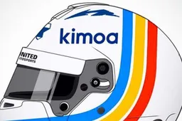 Deze helm gebruikt Alonso tijdens de 24 uur van Daytona