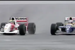 25 jaar geleden! Ayrton Senna op Donington Park!