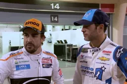 Sky Sports-beelden van 'car swap' Alonso en Johnson