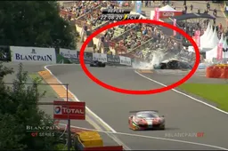 Video: Heftige klapper tijdens 24 uur van Spa