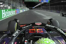 Verstappen takes lead from Leclerc off track after start of Las Vegas GP