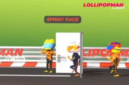 Lollipopman neemt Norris op de hak na blunder in duel met Verstappen