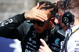 Painful: Hamilton walks out of interview after question about Ferrari