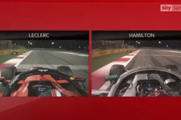 BEKIJK Voordeel van Ferrari op rechte stukken in beeld