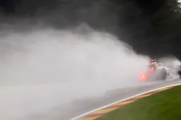 F1 sprint race start delayed by heavy rain at Spa-Francorchamps
