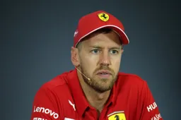 Sebastian Vettel dwingt journalisten hun rommel op te ruimen