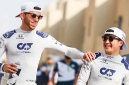 Gasly and Tsunoda show new helmets to the world
