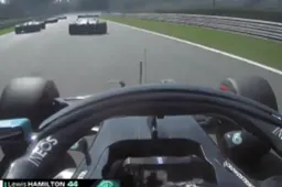 Hamilton crasht bijna aan het einde van VT3!