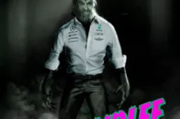 Formule 1 viert Halloween: Toto Werewolff en een doodshoofd voor Verstappen