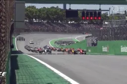 Video: De chaotische start van de Braziliaanse Grand Prix!