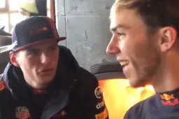 Verstappen en Gasly warmen zich weer op na een dag ijskarten