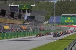Start van GP Oostenrijk: Niks veranderd in de top-negen