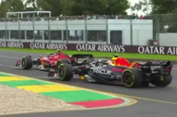 Drukte op de baan leidt bijna tot een crash tussen Verstappen en Sainz