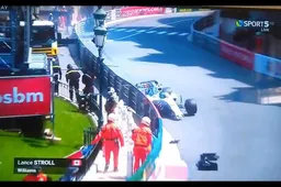 Video: Lance Stroll crasht tijdens VT2 Monaco..